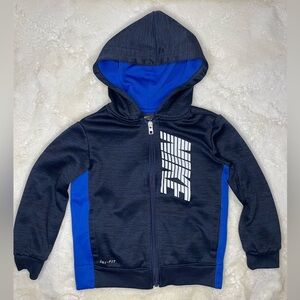 Nike full zip, two pocket, hooded sweatshirt- Size 3T